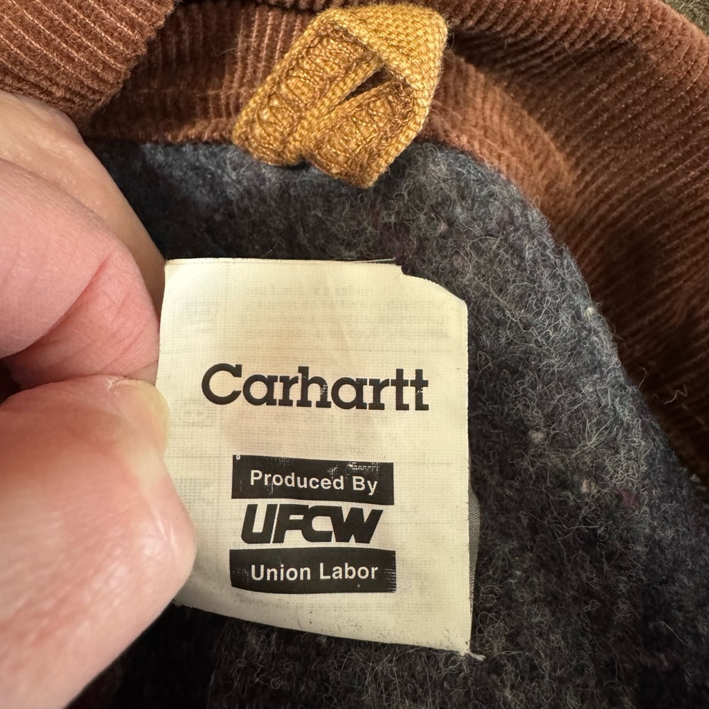 Vintage Carhartt Jacket Duck Canvas Quilt Lined Barn Chore Coat Size 54 Regular - Picture 15 of 15